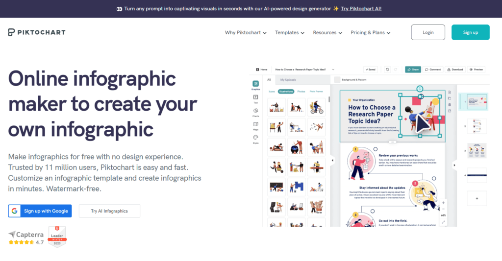 Piktochart Infographics Template Samples